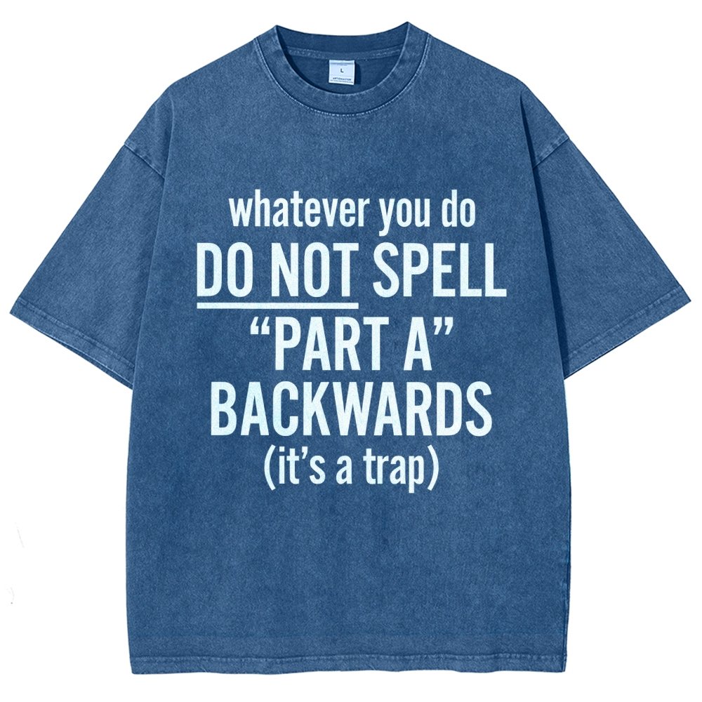 Part A Backwards Vintage Distressed T-shirt