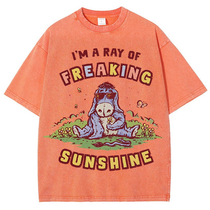 A Freaking Ray Of Sunshine Vintage Distressed T-shirt
