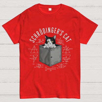 Schrodinger Cat In Box & Formulas Geeky T-Shirt