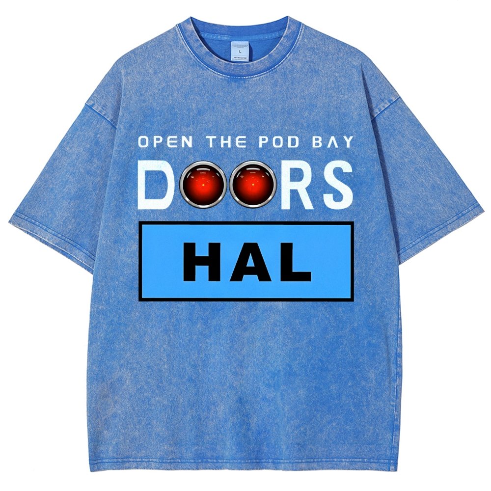 Open The Pod Bay Doors Hal Vintage Distressed T-shirt