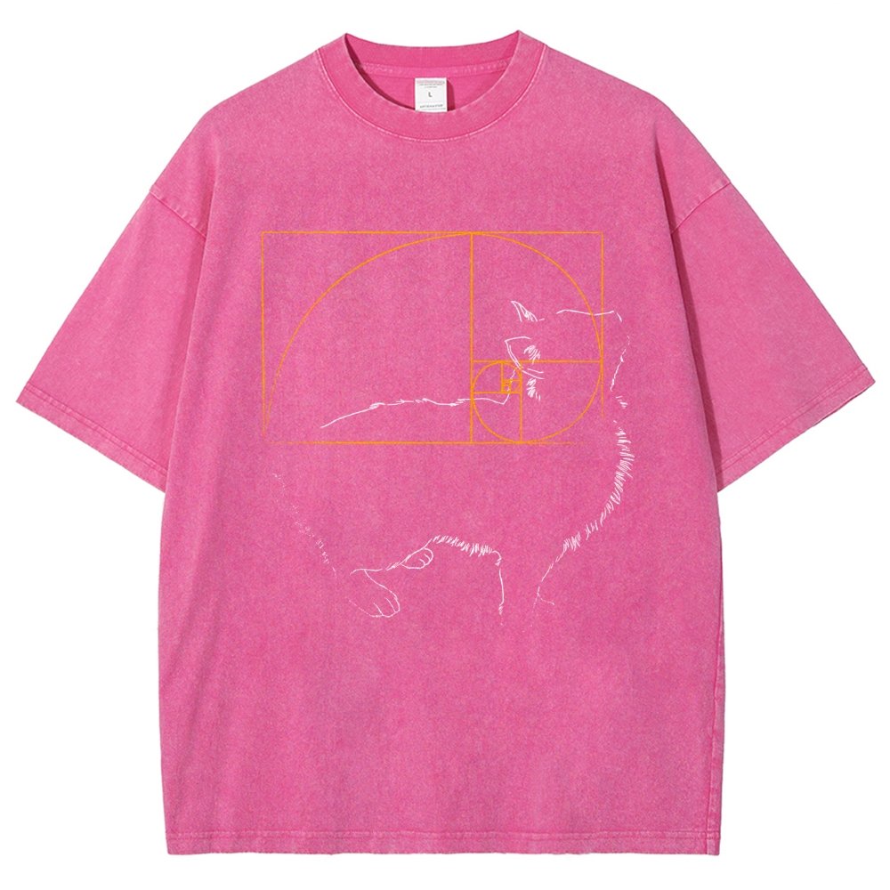 Golden Cat Vintage Distressed T-shirt
