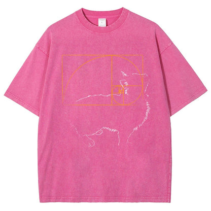 Golden Cat Vintage Distressed T-shirt