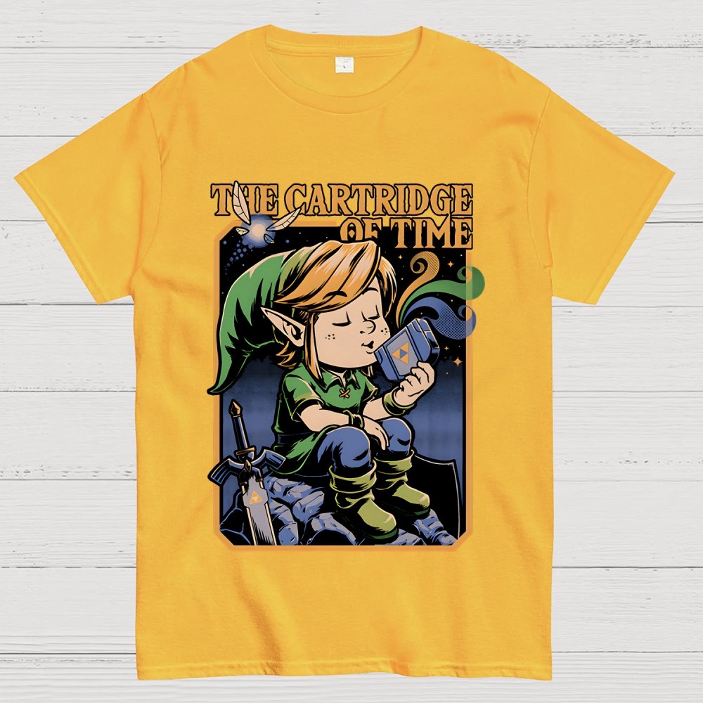 Vintage Game Elf Geek Cotton T-Shirt