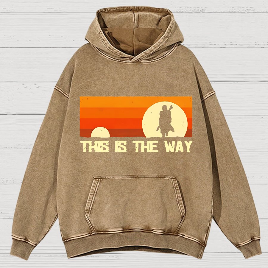This Is The Way Vintage Distressed Hoodie