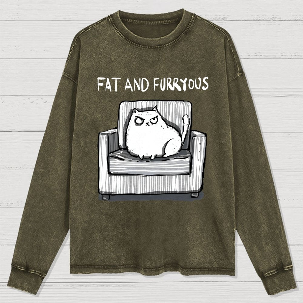 Fat And Furry Washed Long Sleeve Tee