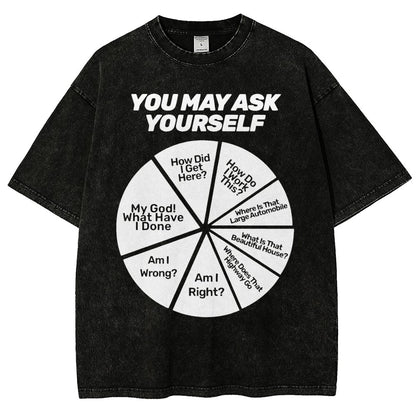 You May Ask Yourself Vintage Distressed T-shirt
