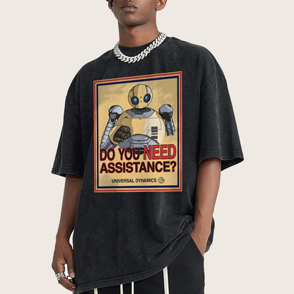 Do You Need Assistance Vintage Distressed T-shirt