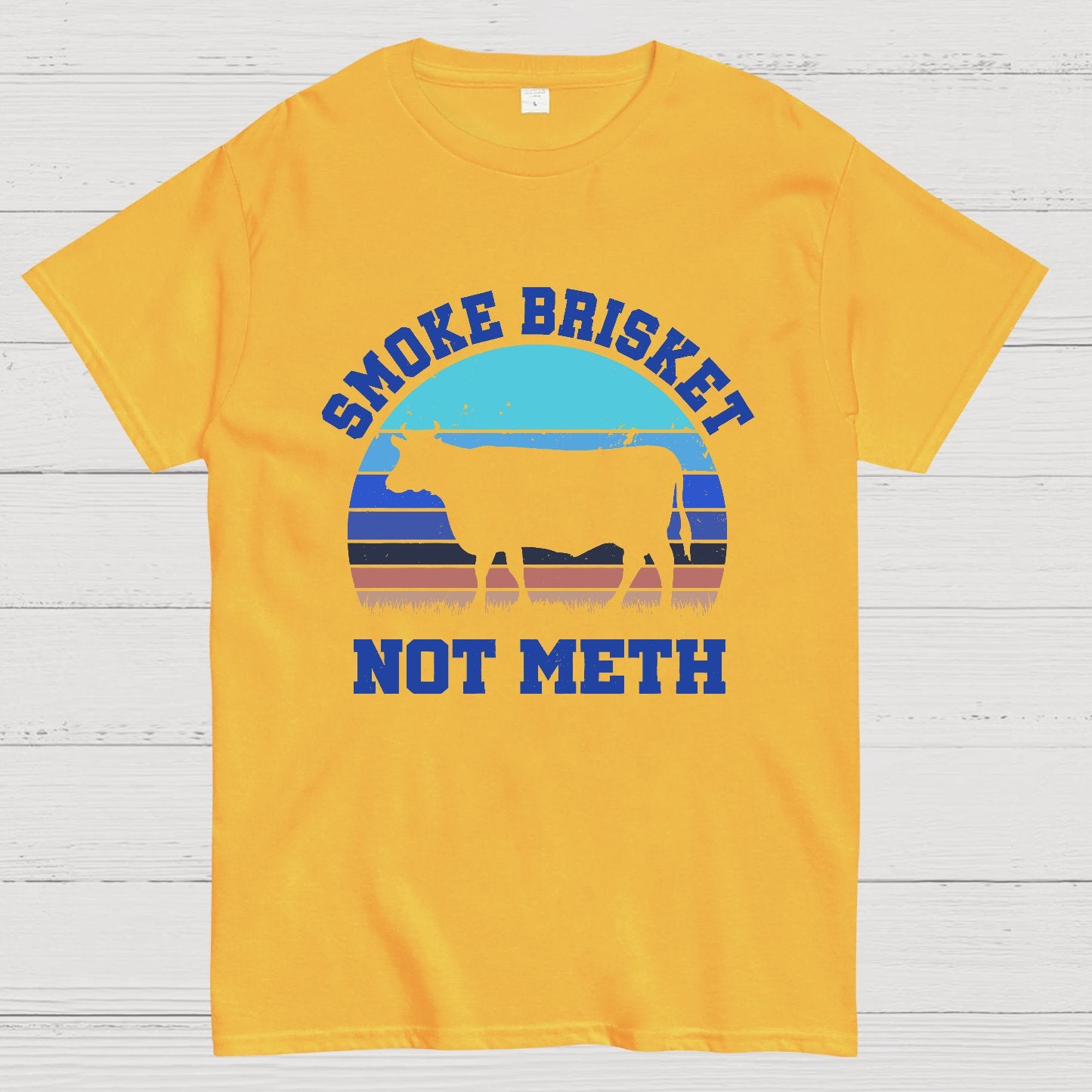 Smoke Brisket Not Meth Geek T-Shirt