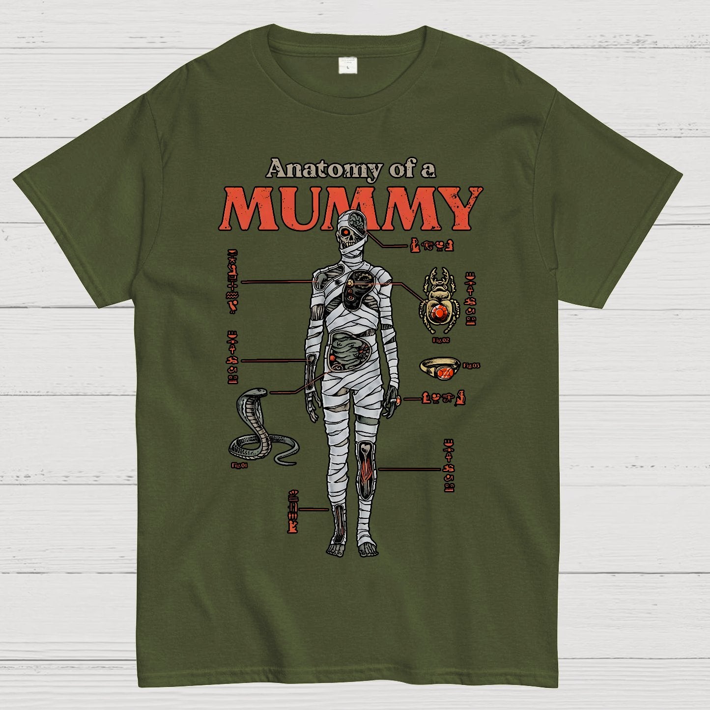 Mummy Anatomy Geek T-Shirt