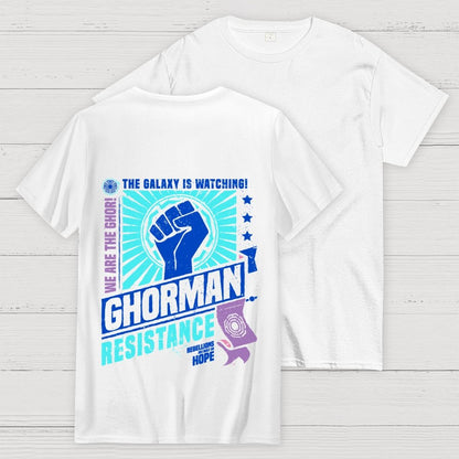 Galactic Resistance Back Printing Geek T-Shirt