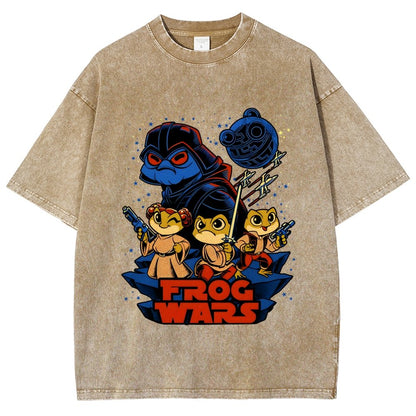 Frog Wars Vintage Distressed T-shirt
