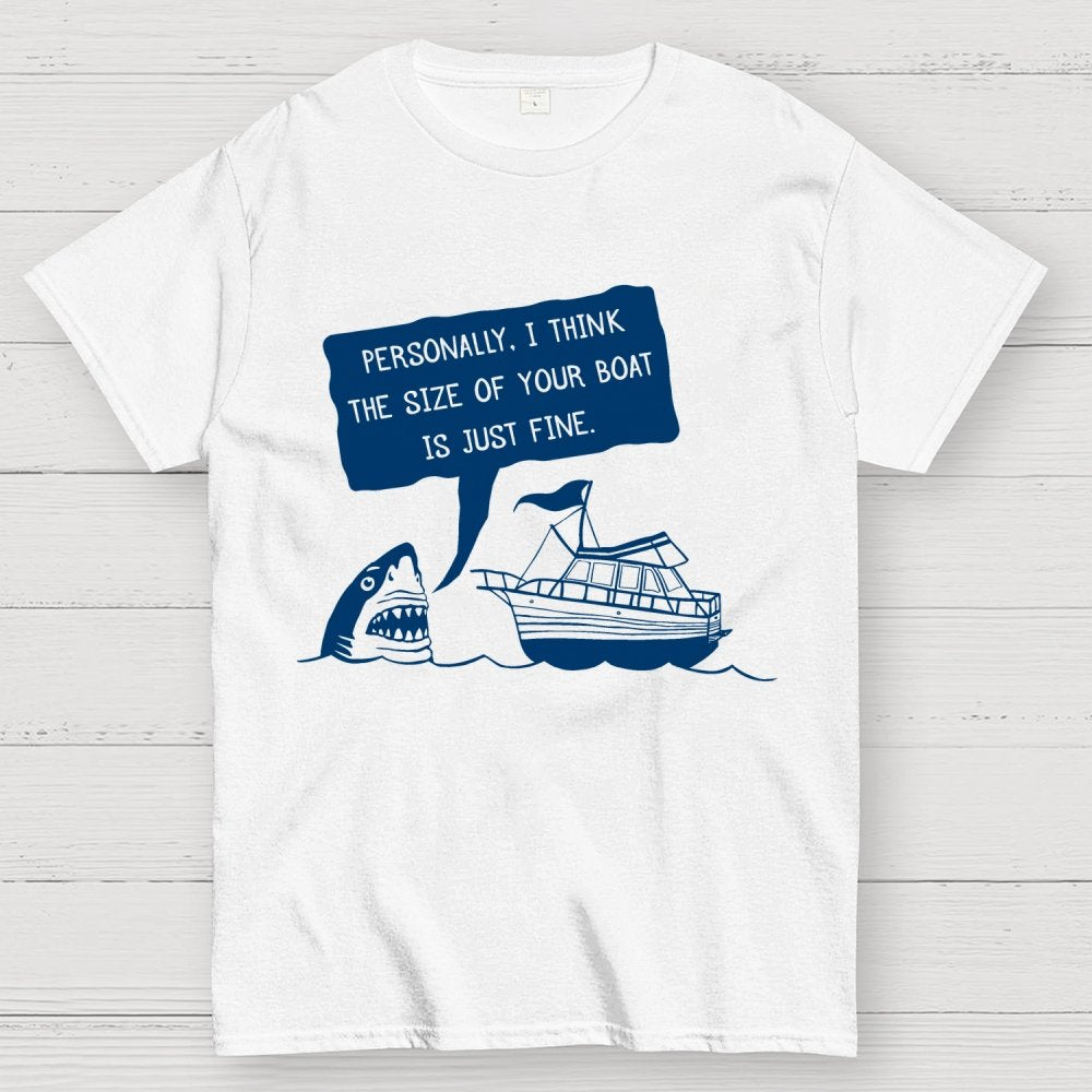 Polite Shark  Mysterious Island Unisex Geek T-Shirt