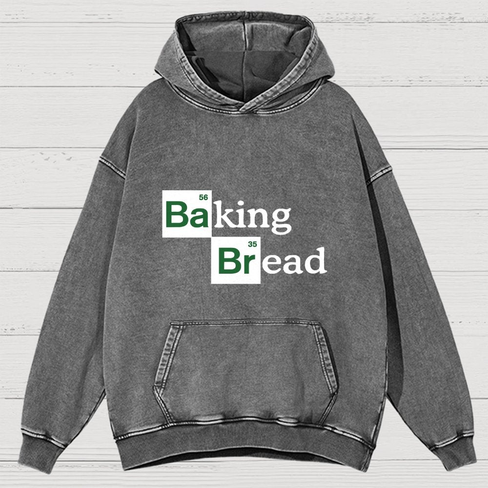 Baking Bread Vintage Distressed Hoodie