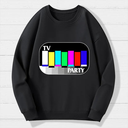 TV Party Geek Cotton Sweatshirt