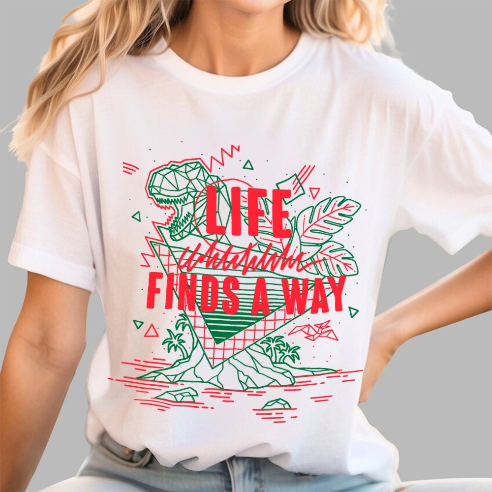 Life finds a way Unisex Geek T-Shirt