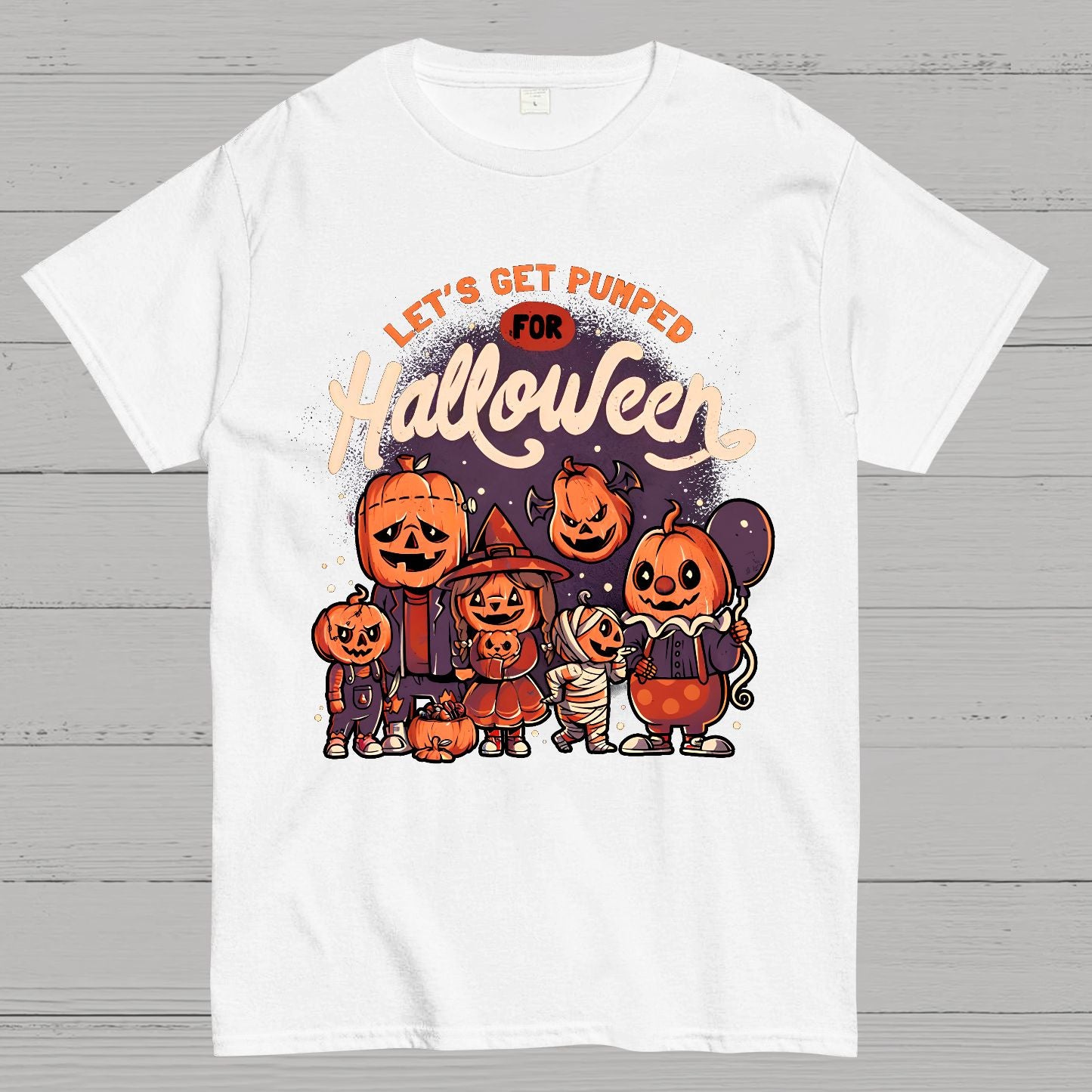 Pumped for Halloween - Cute Pumpkin Geek T-Shirt