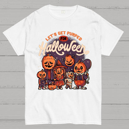 Pumped for Halloween - Cute Pumpkin Geek T-Shirt