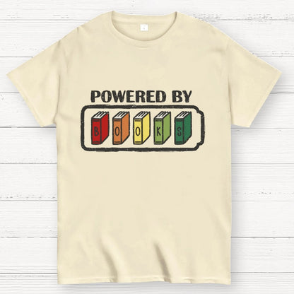 Powered by Books Geek T-Shirt
