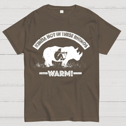 Kinda Hot In These Rhinos-WARM! Geek T-Shirt
