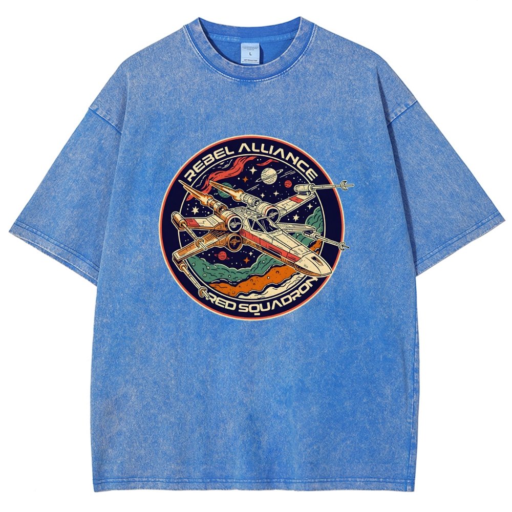 Squadron Patch Vintage Distressed T-shirt