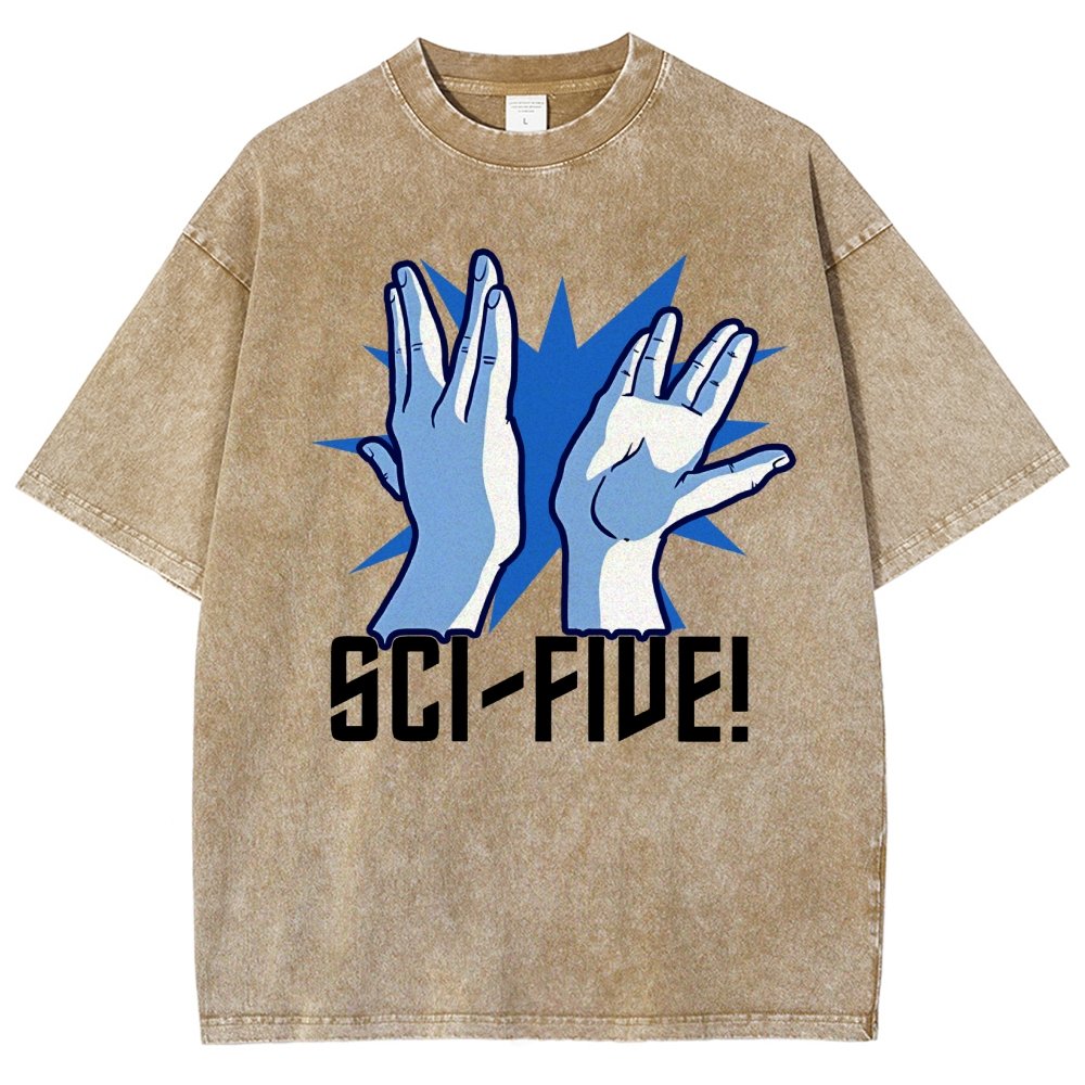 Sci-Five Vintage Distressed T-shirt
