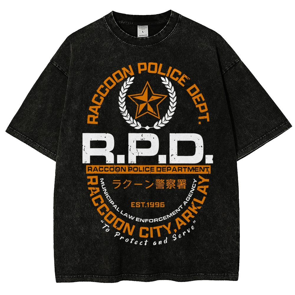 City PD Vintage Distressed T-shirt