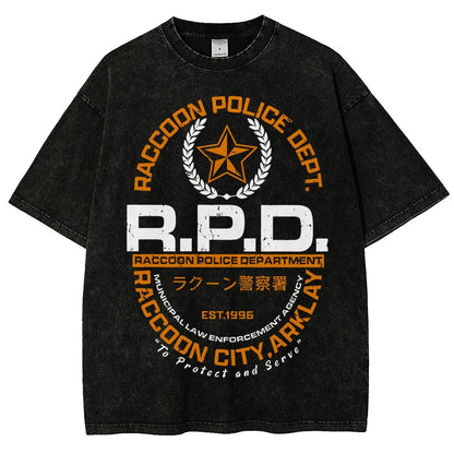 City PD Vintage Distressed T-shirt