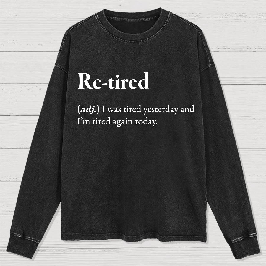 Retired Definition Washed Long Sleeve Tee
