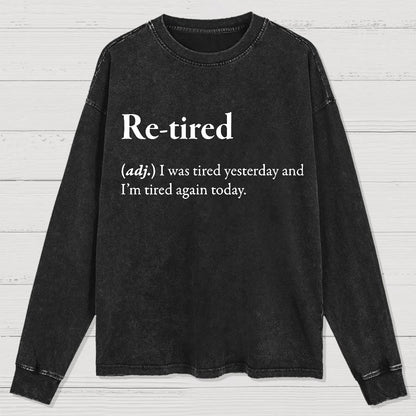 Retired Definition Washed Long Sleeve Tee