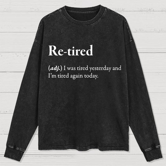 Retired Definition Washed Long Sleeve Tee