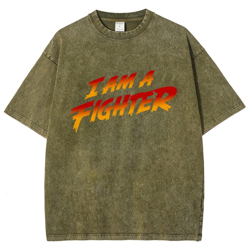 I Am A Fighter Vintage Distressed T-shirt