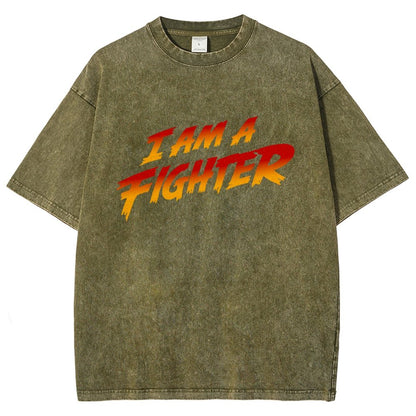 I Am A Fighter Vintage Distressed T-shirt