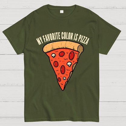 My Favorite Color is Pizza Funny Geek T-Shirt
