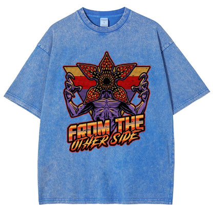 Dimensional Monster Vaporwave Vintage Distressed T-shirt