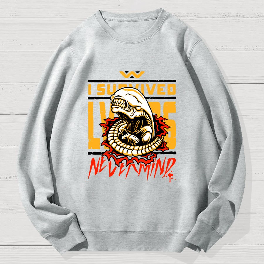 I Survived Geek Cotton Sweatshirt