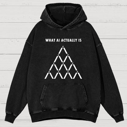 Artificial Intelligence Machine Learning Vintage Distressed Hoodie