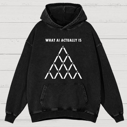 Artificial Intelligence Machine Learning Vintage Distressed Hoodie