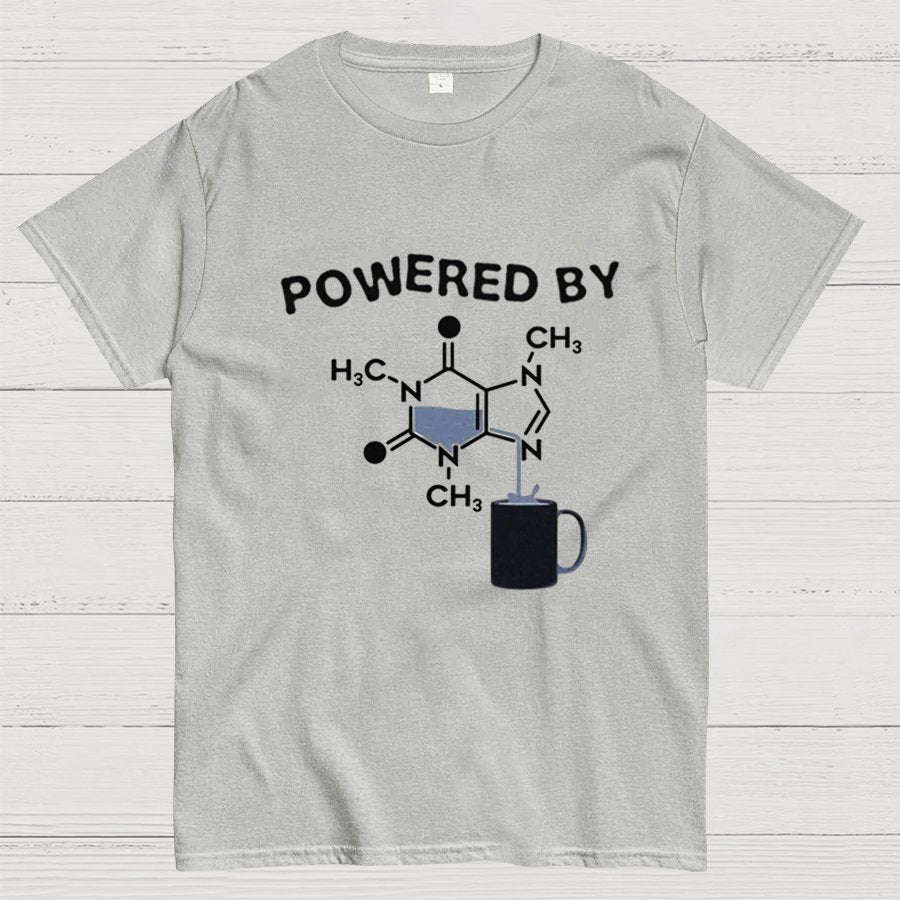 Powered By Caffeine Unisex Geek T-shirt