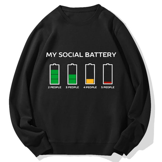 Funny Introvert Humor Geek Cotton Sweatshirt
