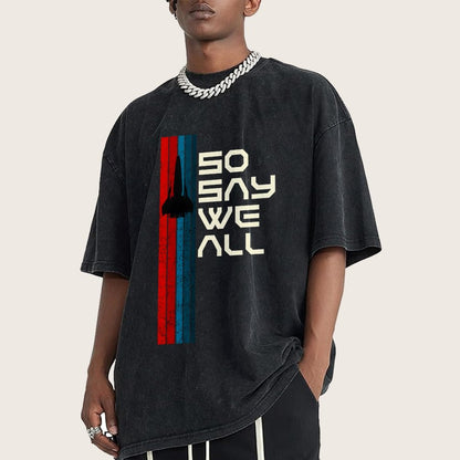 So Say We All Vintage Distressed T-shirt