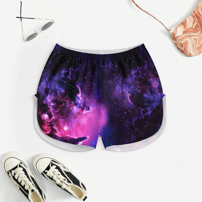 Purple Nebula Women's Geek Suspender Cami Set