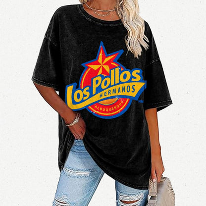 Los Pollos Hermoso Vintage Distressed T-shirt