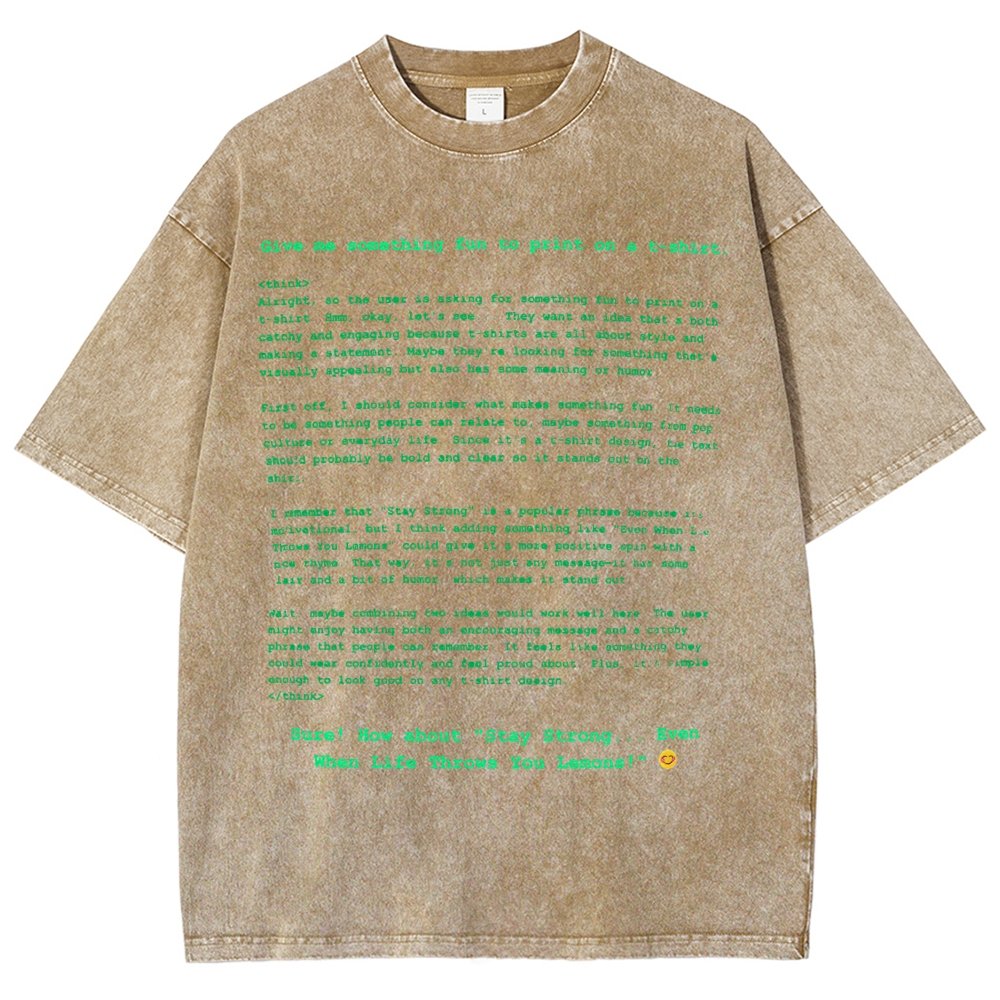 DeepSeek-R1 is Not Good at T-shirts Vintage Distressed T-shirt