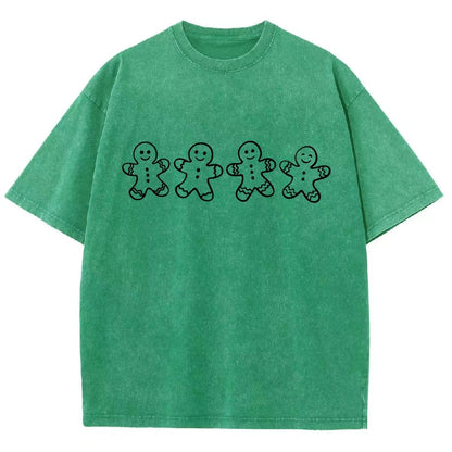 Christmas Gingerbread Cookies Vintage Distressed T-shirt