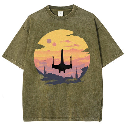 Rogue Fighter Vintage Distressed T-shirt