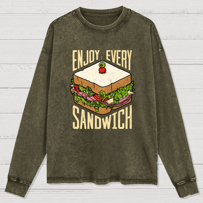 Enjoy Every Sandwich Washed Long Sleeve Tee