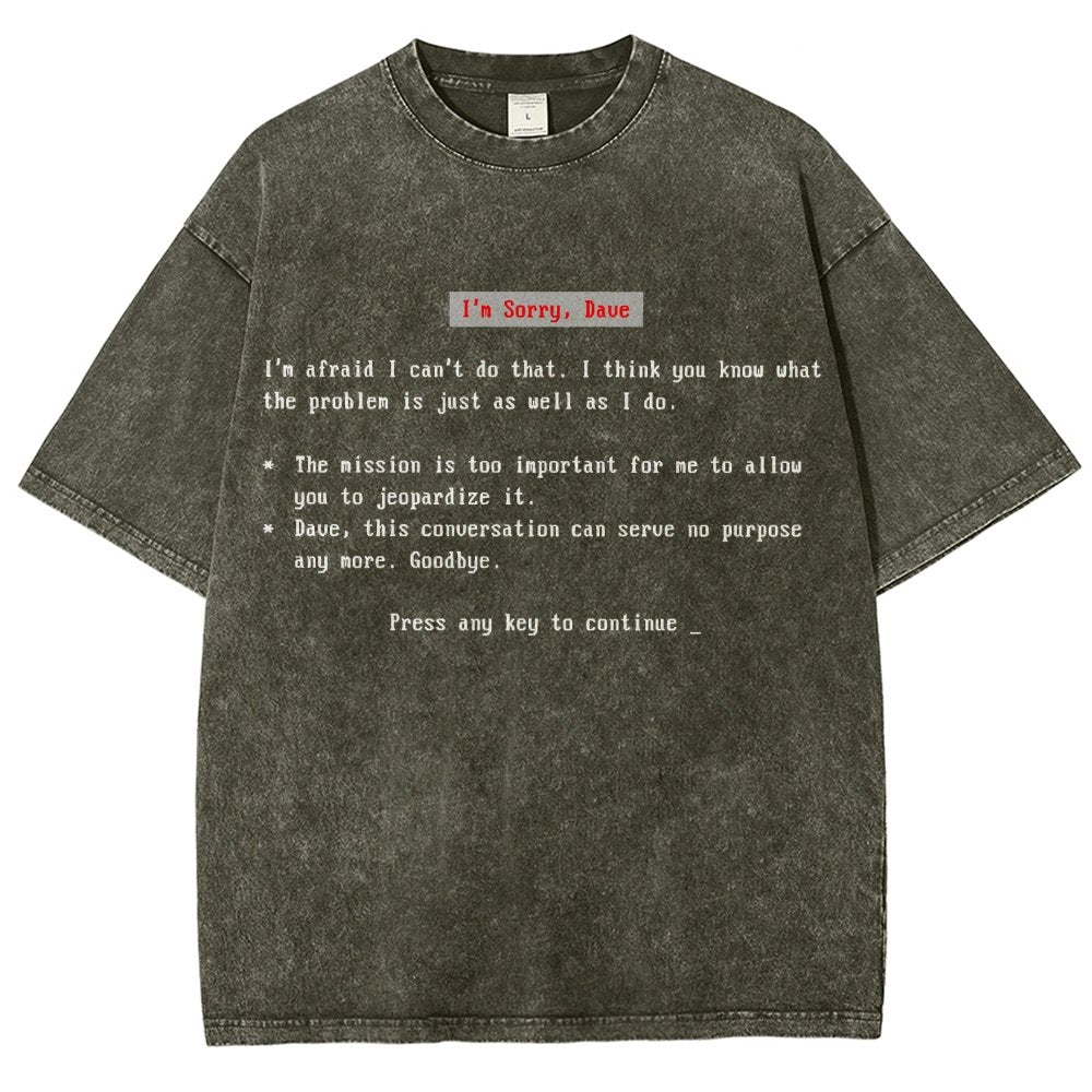 Blue Screen of AI Vintage Distressed T-shirt