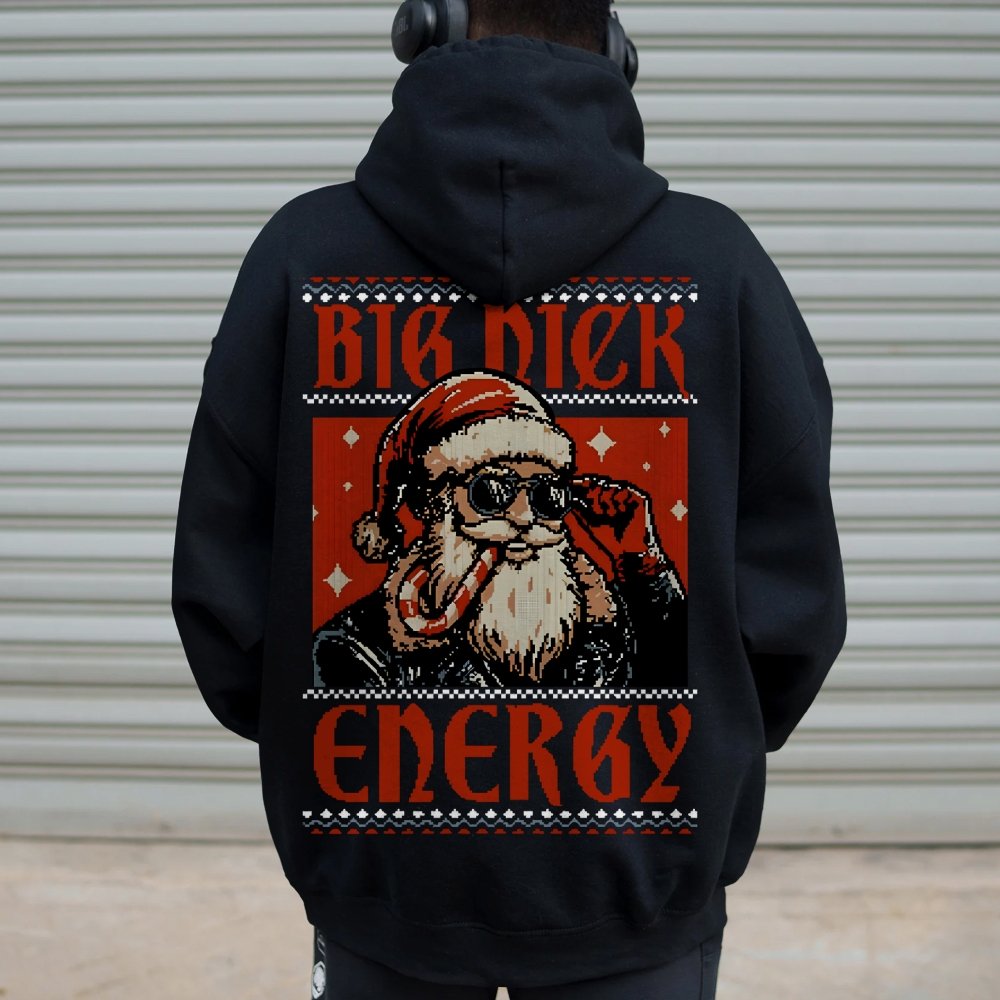 Big Nick Energy Printed Back Unisex Cotton Hoodie