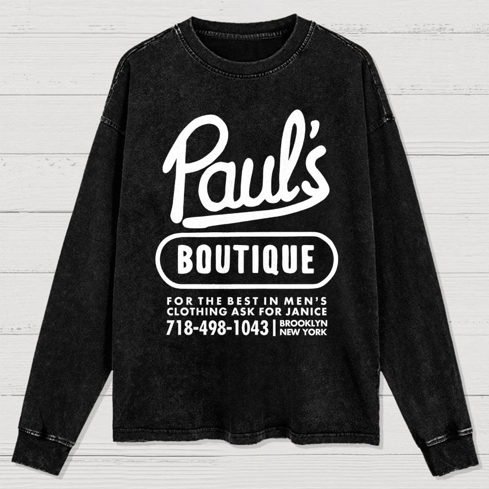 Paul's Boutique Washed Long Sleeve Tee
