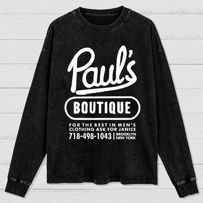 Paul's Boutique Washed Long Sleeve Tee